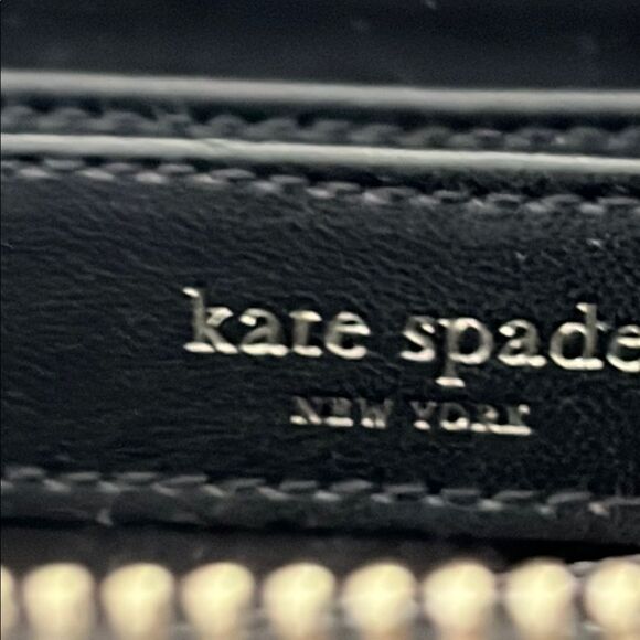 Kate Spade Dawn Continental Black Wallet 
Nylon Zip Around Leather Pull - Picture 6 of 12